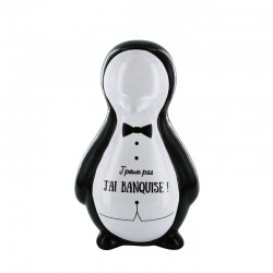 Tirelire Pingouin en Céramique - J'Peux Pas J'Ai Banquise