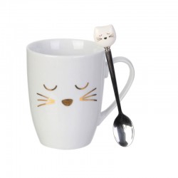 Mug Chat 30 cL avec Cuillère