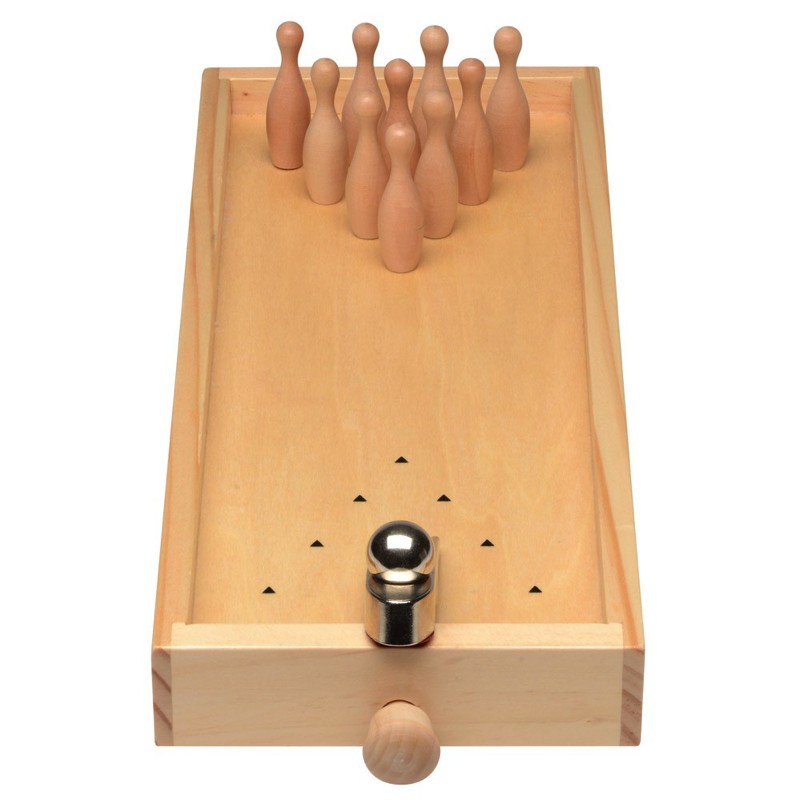 Jeu Bowling Bois ZoneYan Mini - Quilles Boule Included