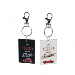 Porte-Clés Duo Bois - Ton Tacot / Mon Bolide