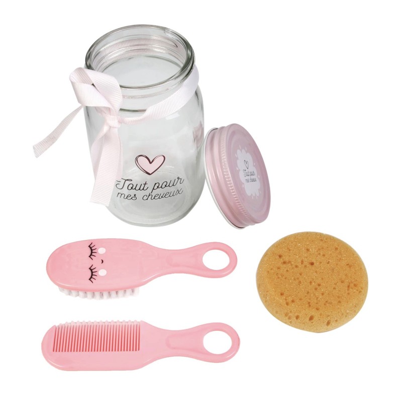 Bocal Beaute Bebe Fille Rose Cadeau De Naissance Bocal Beaute Bebe Fille Rose Cadeau De Naissance