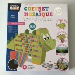 Coffret Mosaïque 3D avec 1840 Autocollants - Dinosaure