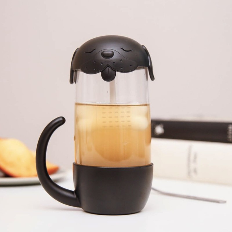 Tasse Chien Avec Infuseur Os Tasse Chien Avec Infuseur Os