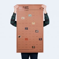 Poster 100 Plats A Gouter Avant De Mourir