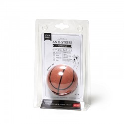 Anti-stress ballon de basket en latex et maltose - Cadeau original