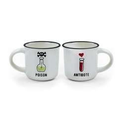 Tasses à Café en Porcelaine - Poison & Antidote