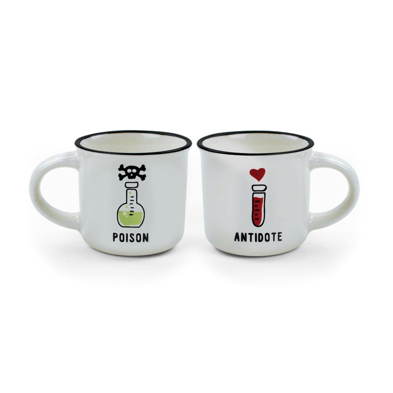 Tasses à Café en Porcelaine - Poison & Antidote