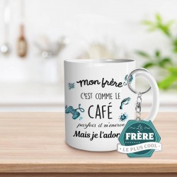 Coffret Mug et Porte Clés - Frère Cool