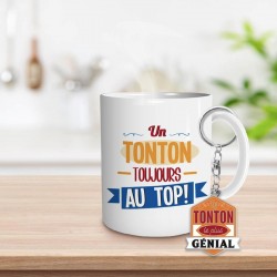 Coffret Mug et Porte Clés - Tonton Génial