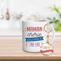 Coffret Mug et Porte Clés - Maman d'Amour
