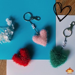 Porte-Clés Personnalisé - Mon Petit Coeur au Crochet