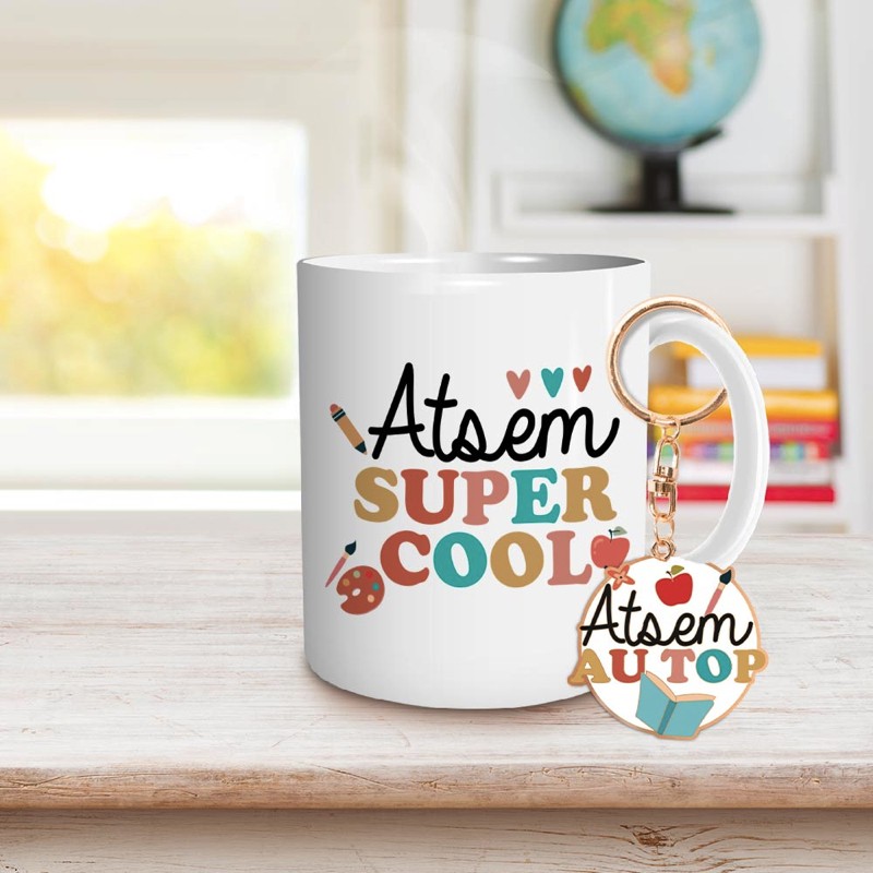 Coffret Mug et Porte-Clé - Atsem