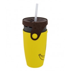 Neolid Mug isotherme TWIZZ Smile, le mug qui donne la banane Jaune - marron  - Mugs imprimés - Neolid - Boutique - Montres-Leurs