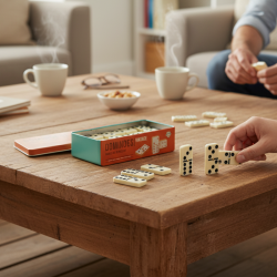 Jeu de Dominos Vintage 28 pièces