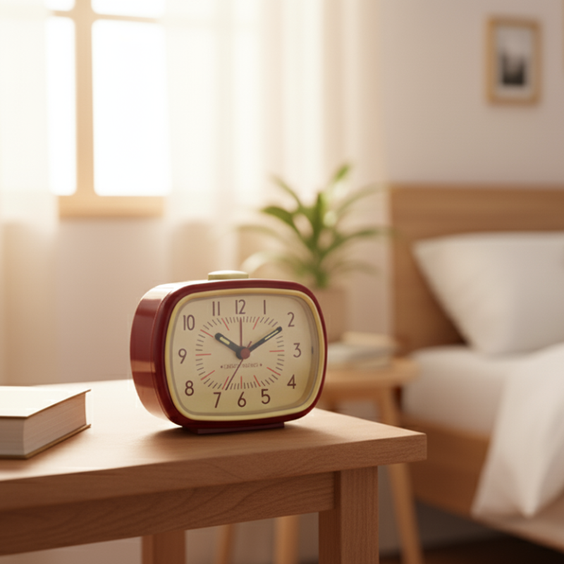Horloge-réveil vintage avec alarme Rouge Horloge-réveil vintage avec alarme Rouge