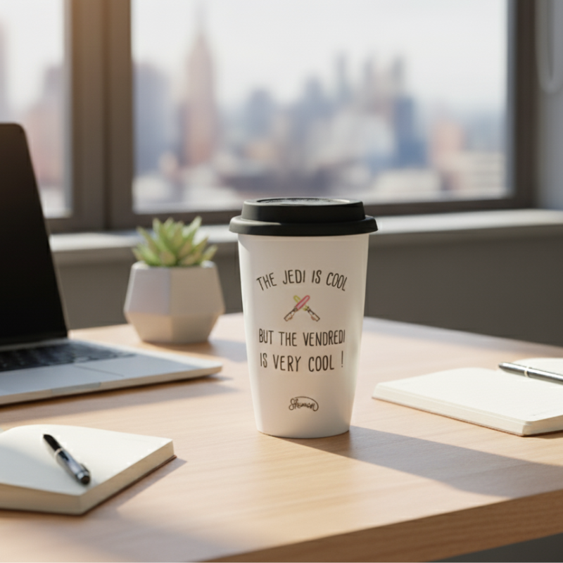 Mug avec Couvercle The Jedi Is Cool