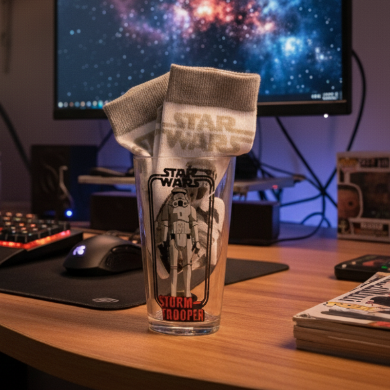 Coffret Verre et Chaussettes Stormtrooper - Star Wars Coffret Verre et Chaussettes Stormtrooper - Star Wars