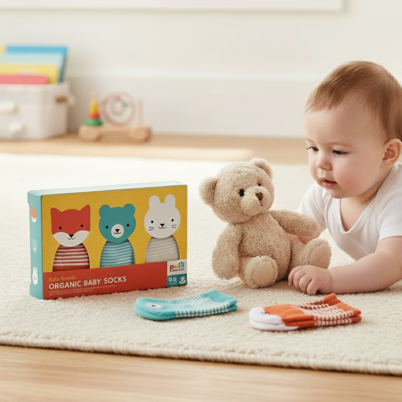 Chaussettes Bébé Bio - Lot de 3