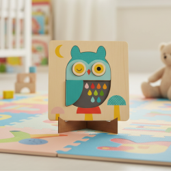 Puzzle en Bois 5 Pièces - Petite Chouette