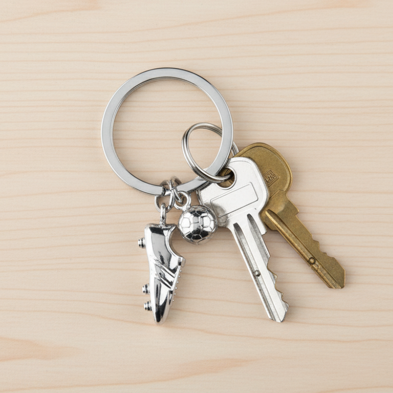Porte-clés Chaussure et Ballon de Foot