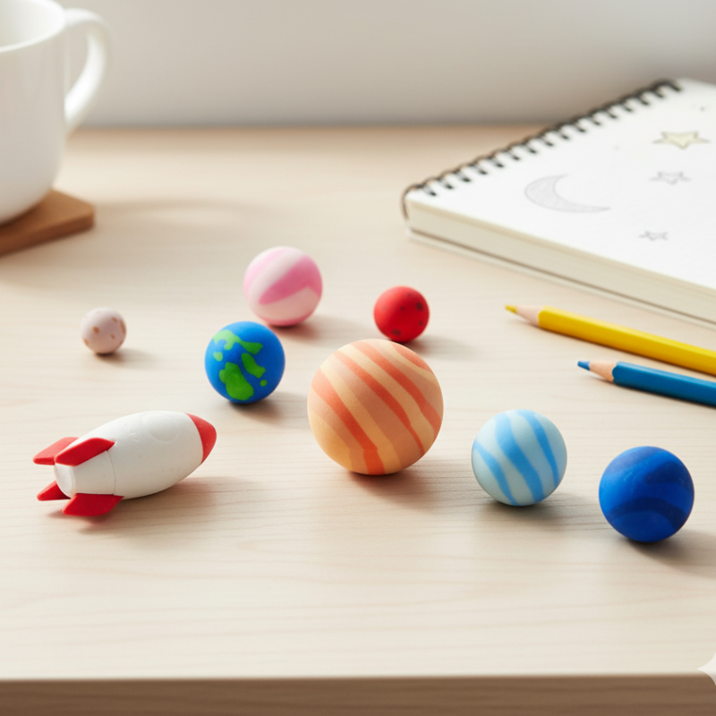 Set de Gommes Système Solaire x 9