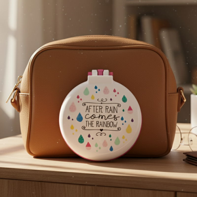 Brosse à Cheveux et Miroir - Pluie