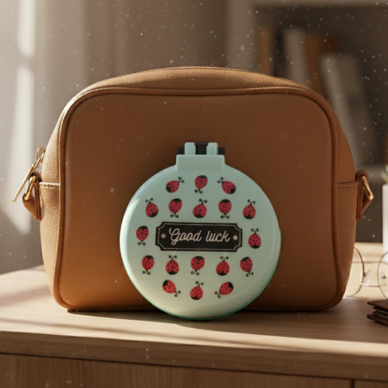 Brosse à Cheveux et Miroir - Coccinelle