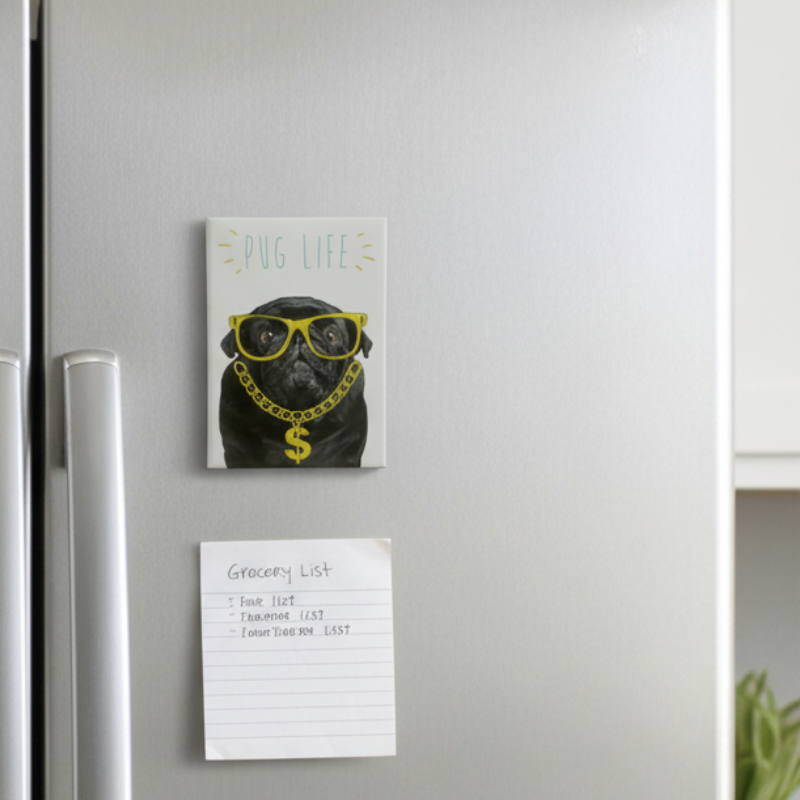 Aimant Carlin - Chien Pug Life