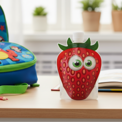 Gourde Souple pour Enfant - Fraise