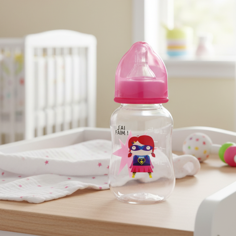 Biberon 150 ml Superbébé - Rose