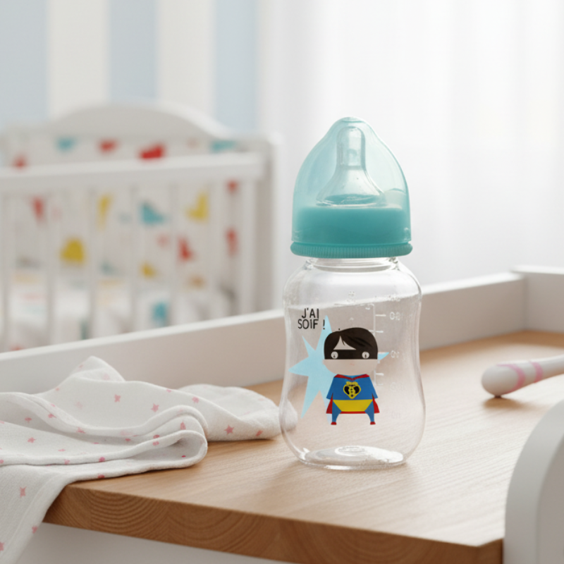 Biberon 150 ml Superbébé - Turquoise