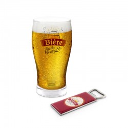 Coffret Bière Pinte et Décapsuleur